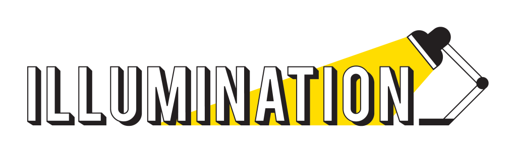 lamp illuminating logo that says Illumination